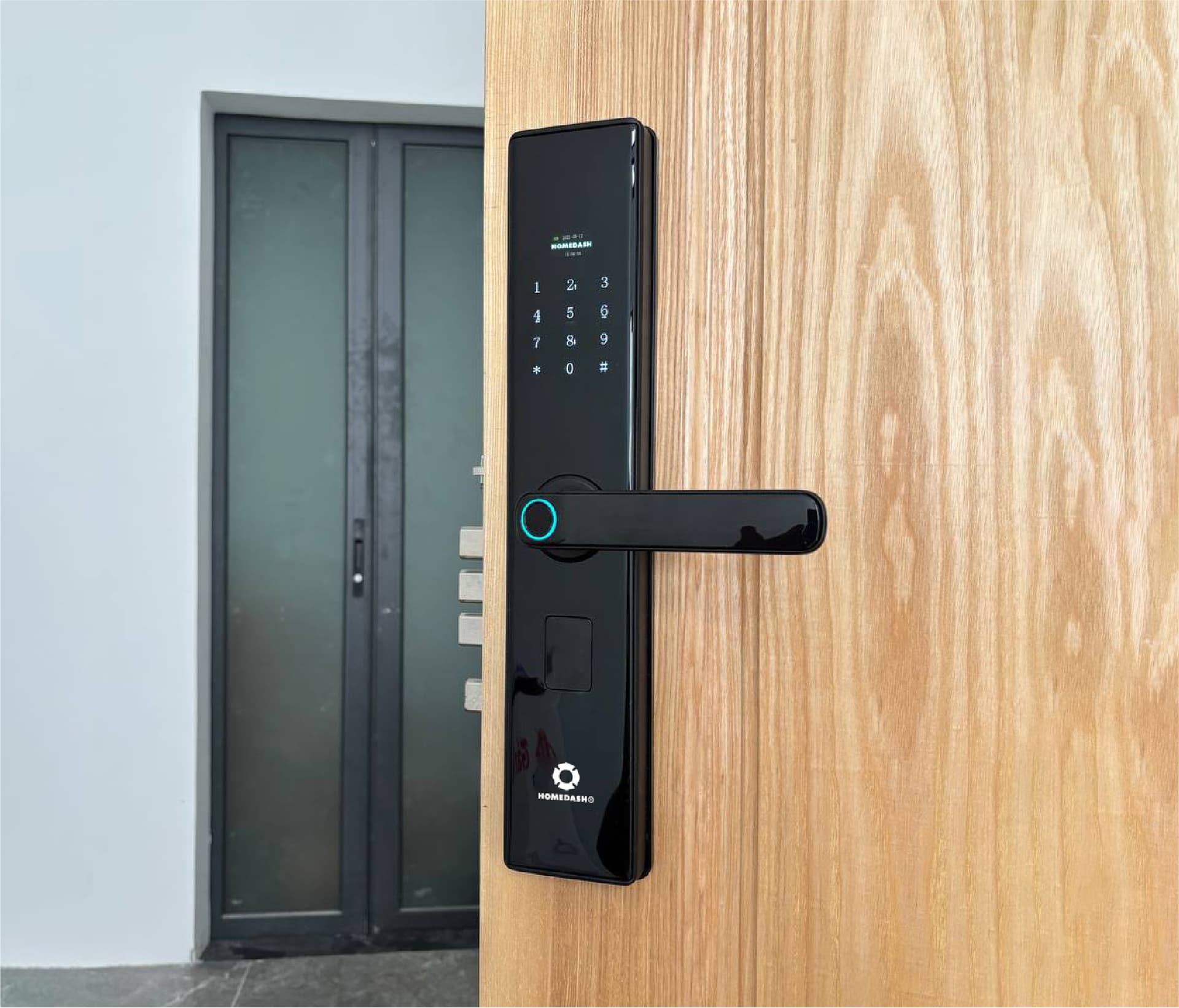 Khoá vân tay cửa gỗ 4 tính năng AB-07E HomeDash