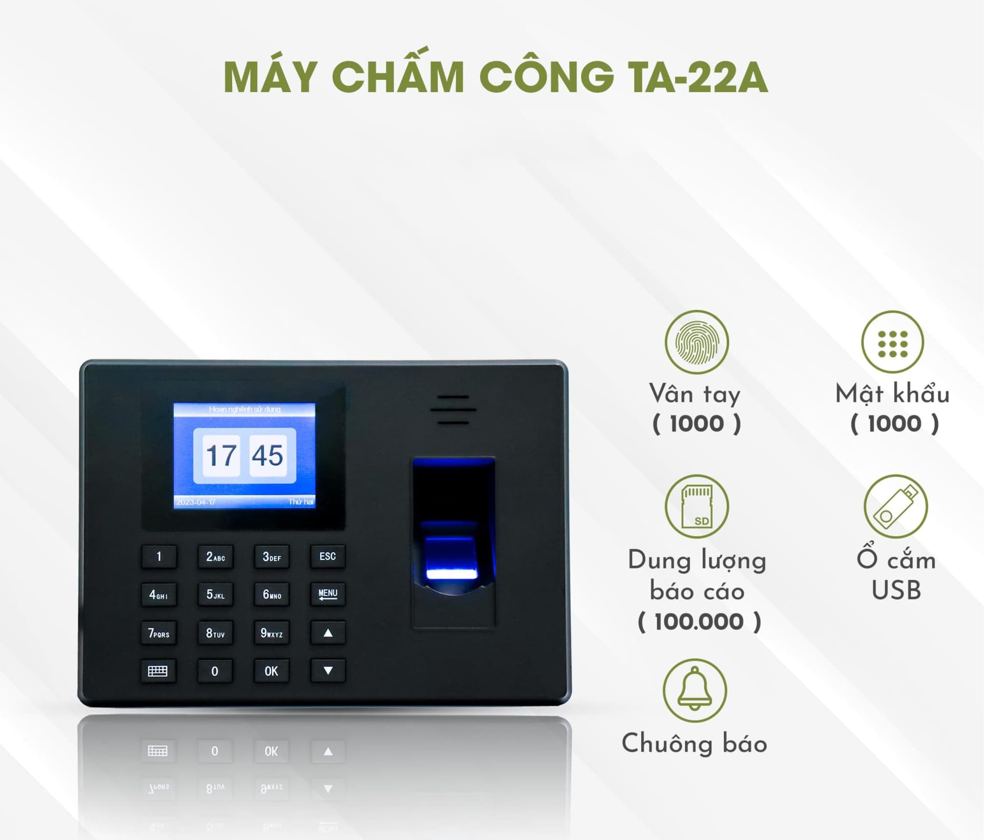 Máy chấm công TA-22A HomeDash